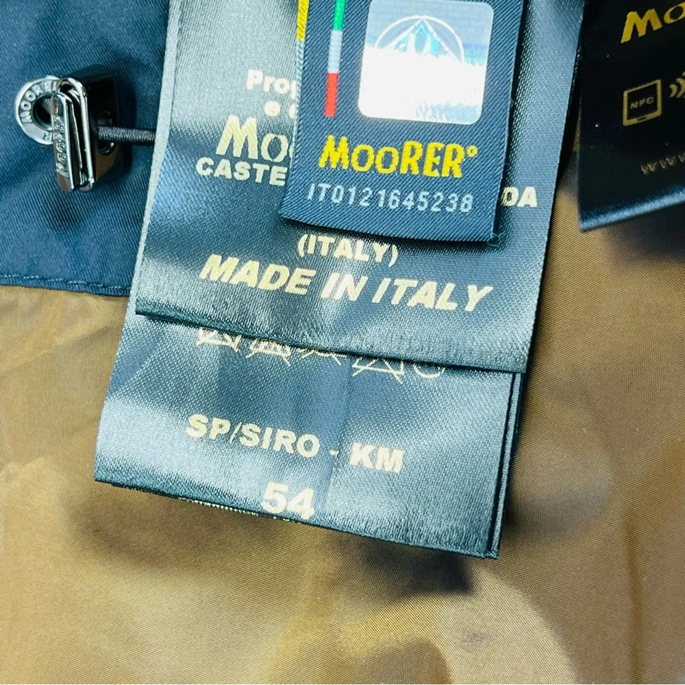 MooRER‎ SP-SIRO-KM Blue Double Breasted Goose Down Jacket